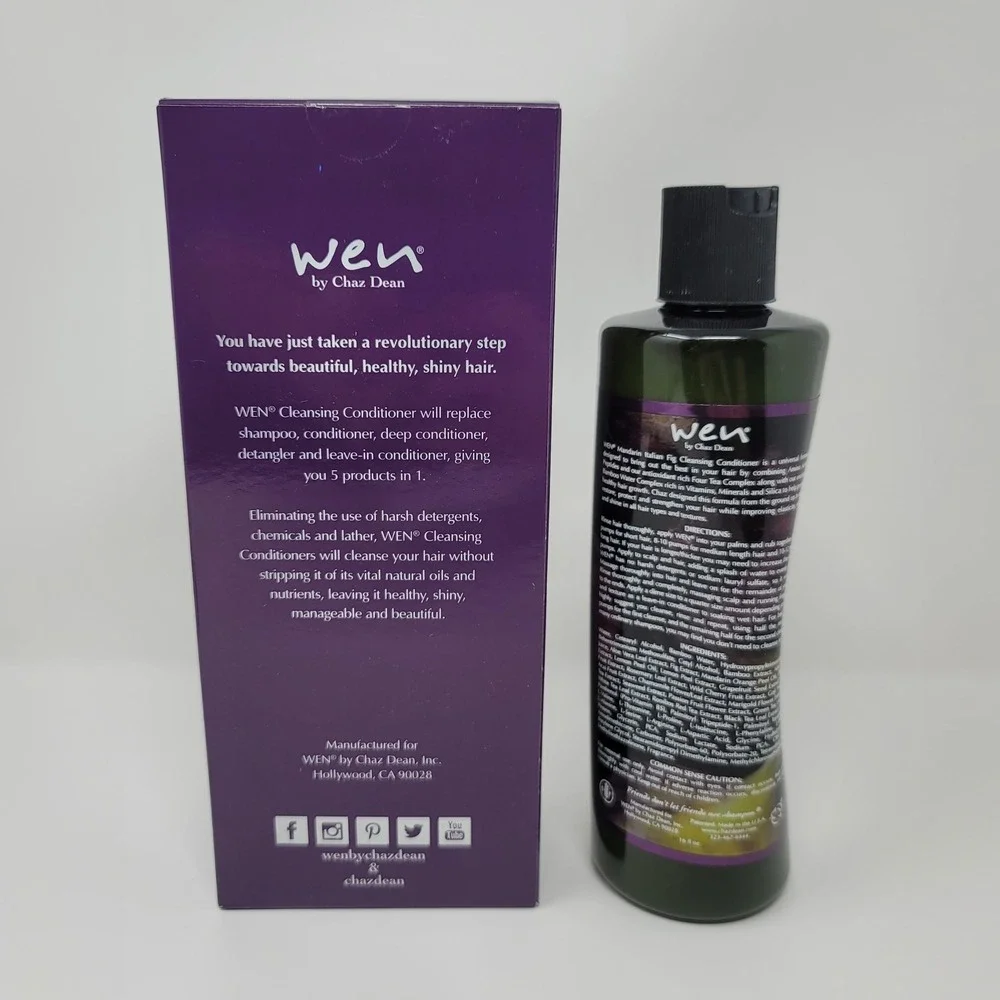 WEN Chaz Dean Mandarin Italian Fig Restorative Cleansing Conditioner 16oz Sealed